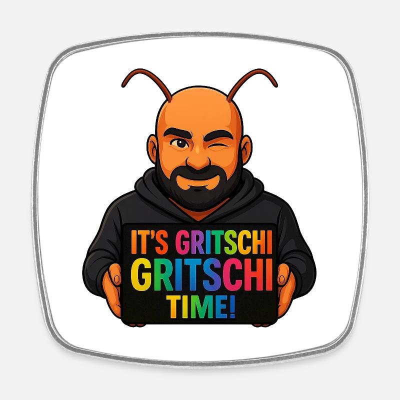 Gritschi Gritschi Time - Magnet carré - blanc