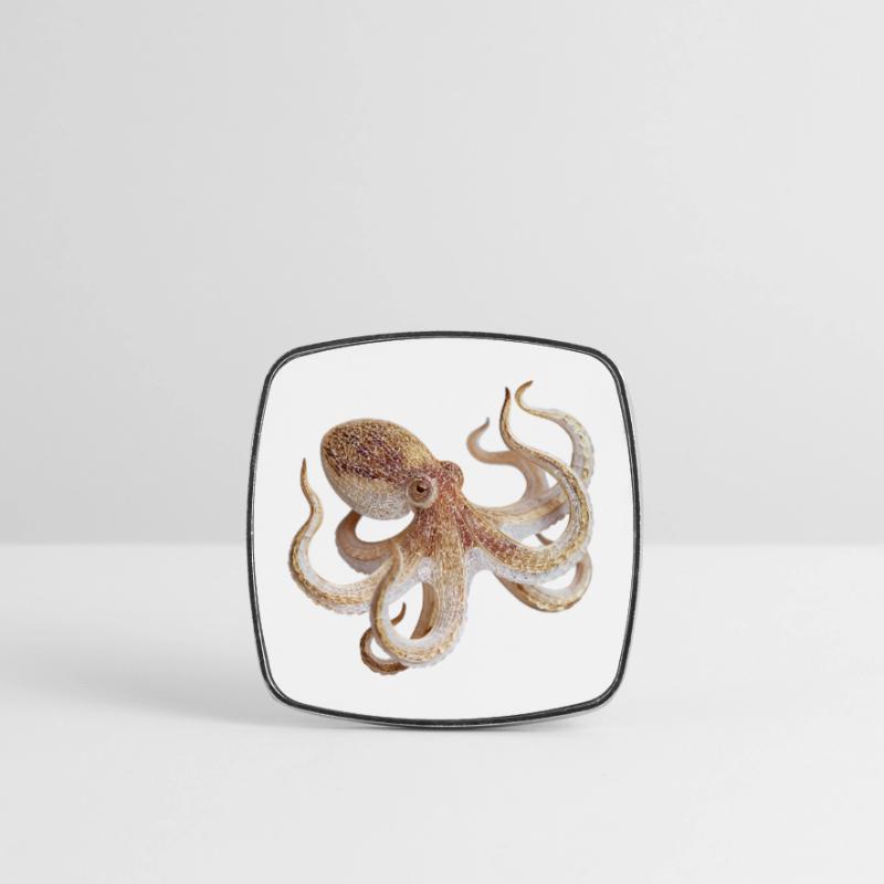 Octopus Net Pattern – Maritime Style Square fridge magnet