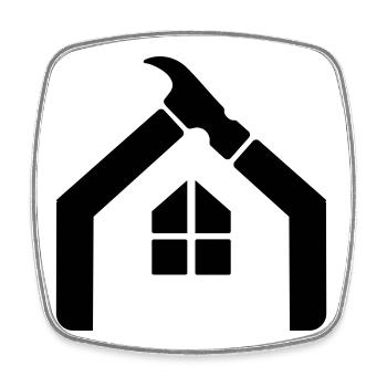 Artisan Janitor Logo – Hammer - Square fridge magnet - white - Front