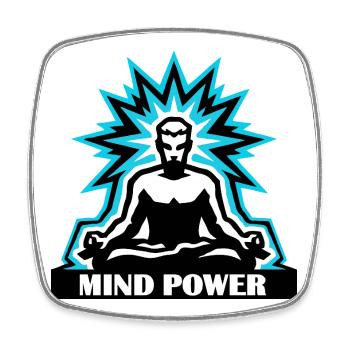 Mind Power Meditation Aura - Viereckiger Kühlschrankmagnet - Weiß - Vorne