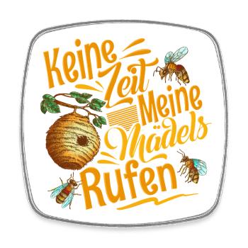 Imker - Viereckiger Kühlschrankmagnet - Weiß - Vorne