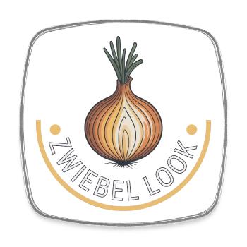 Zwiebellook Outdoor Wandern Trekking - Viereckiger Kühlschrankmagnet - Weiß - Vorne