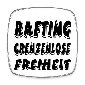 Rafting_neu_a1 - Viereckiger Kühlschrankmagnet - Weiß - Vorne