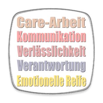 Beziehung Partnerschaft Liebe - Viereckiger Kühlschrankmagnet - Weiß - Vorne