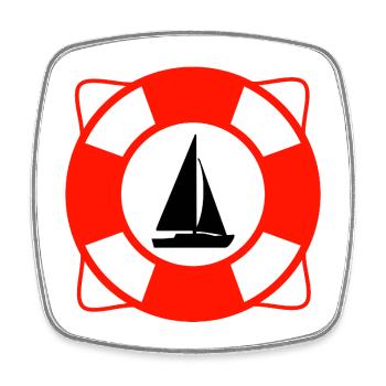 Voile - Magnet carré - blanc - Devant