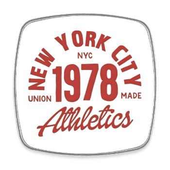Leichtathletik New York Jahrgang 1978 - Viereckiger Kühlschrankmagnet - Weiß - Vorne