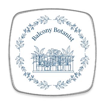 Botaniste de balcon - Magnet carré - blanc - Devant