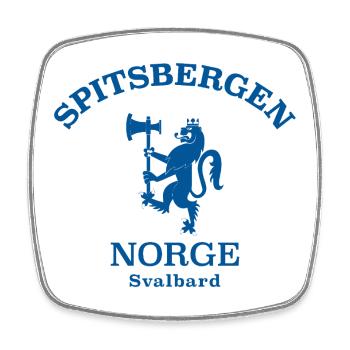 Spitsbergen Norge Norway Norwegen - Square fridge magnet - white - Front