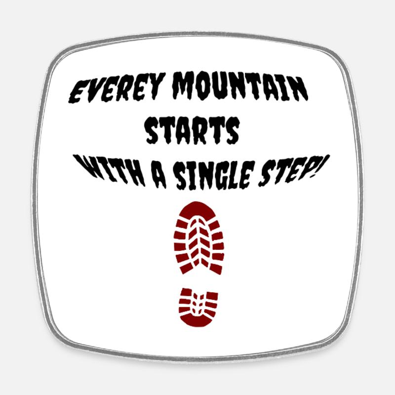 first_step - Magnet carré - blanc