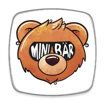Bear Child - Square fridge magnet - white - Front