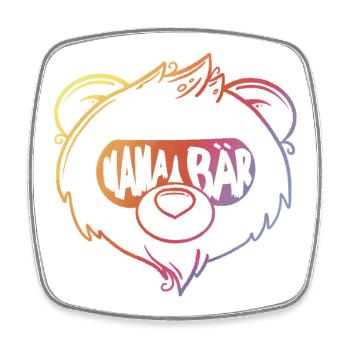 Mama Bear - Square fridge magnet - white - Front