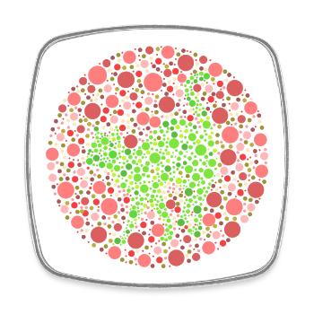 Cat colour test - Square fridge magnet - white - Front
