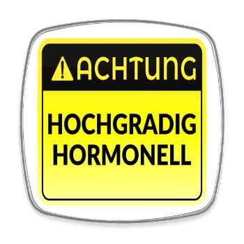 ATTENTION HORMONES MENOPAUSE - Square fridge magnet - white - Front