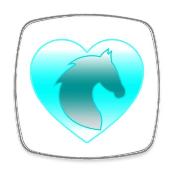 horses - Square fridge magnet - white - Front