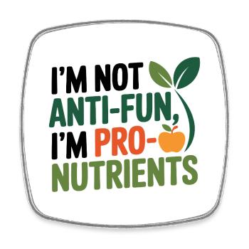Not Judging Your Food Choices Dietitian Expert  - Square fridge magnet - white - Front