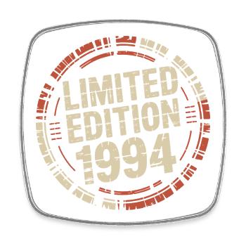 Édition limitée 1994 Rétro Badge Graphic - Magnet carré - blanc - Devant