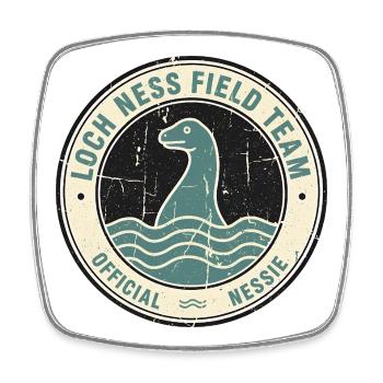 Loch Ness Field Team Funny Cryptid Loch Ness - Square fridge magnet - white - Front