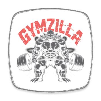 Gymzilla – Motivations-Gym-Zitat - Viereckiger Kühlschrankmagnet - Weiß - Vorne