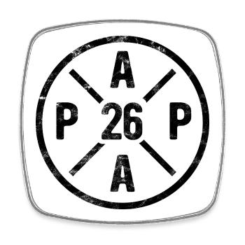 Dad 26 - Father 2026 - Gift - Square fridge magnet - white - Front