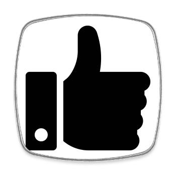 Like Hand, Ok Symbol - Viereckiger Kühlschrankmagnet - Weiß - Vorne