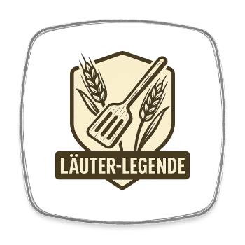 Läuter-Legende - Viereckiger Kühlschrankmagnet - Weiß - Vorne