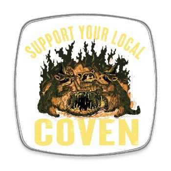 Witch Gift Idea Witch Coven Witch Sister Witch - Square fridge magnet - white - Front