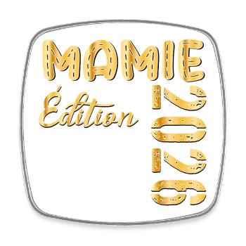 Mamie 2026 Édition - Annonce de la Grossesse - Magnet carré - blanc - Devant
