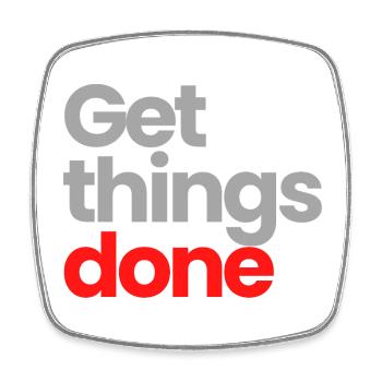 Get Things Done - Square fridge magnet - white - Front