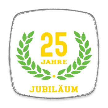 Installer Anniversary 25 Years 25th Anniversary - Square fridge magnet - white - Front