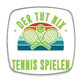 Tennis Player Gifts Tennis Sayings Outfits - Square fridge magnet - white - Front