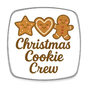 Équipe Biscuit Noël - Magnet carré - blanc - Devant