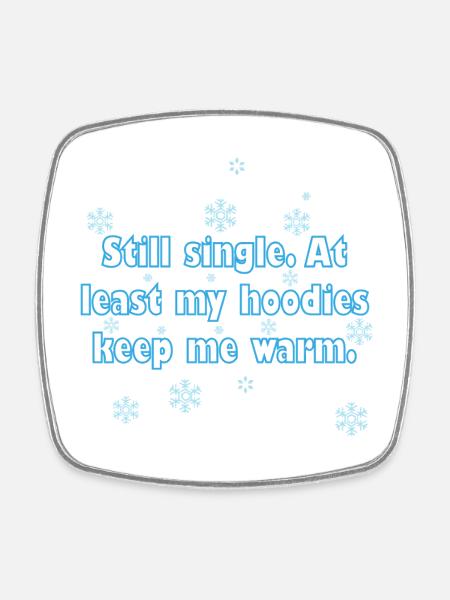 Winter  - Square fridge magnet - white