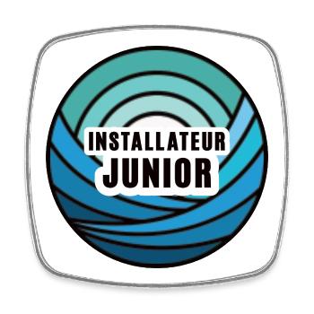 Junior Installer Successor Junior Trainee - Square fridge magnet - white - Front