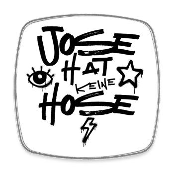 Jose Hat Keine Hose - Viereckiger Kühlschrankmagnet - Weiß - Vorne