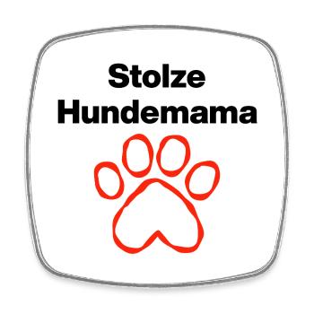 Proud Dog Mom – Paw Love, Doglover - Square fridge magnet - white - Front
