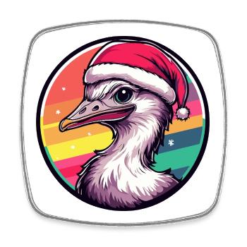 Bandes néon de Noël de Pâques - Magnet carré - blanc - Devant
