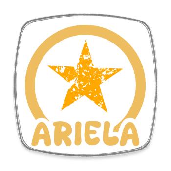 Gift for Ariela - Square fridge magnet - white - Front