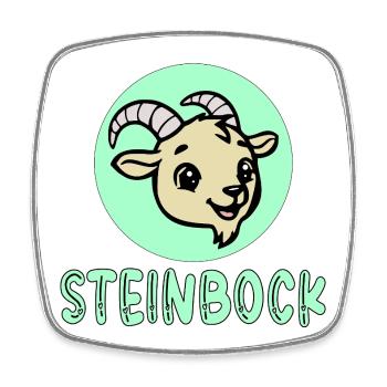 Geburtstag Steinbock Dezember Januar - Viereckiger Kühlschrankmagnet - Weiß - Vorne