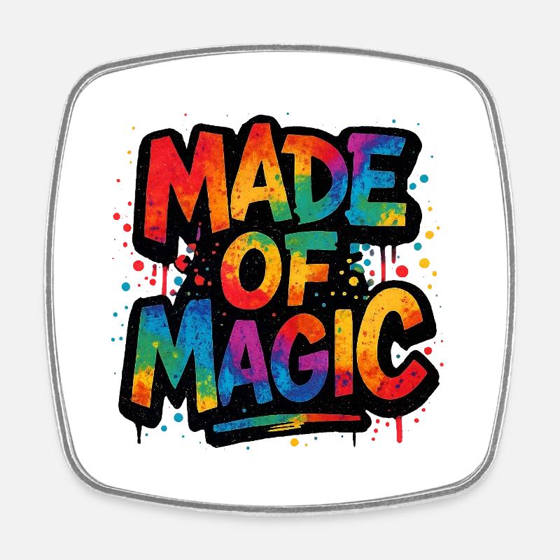 Fait de magie - Magnet carré - blanc