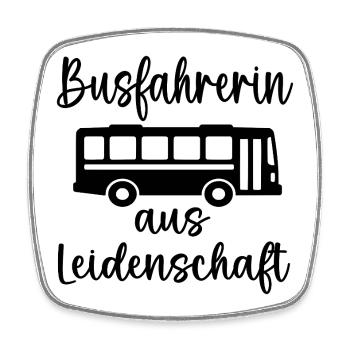 Bus Driving Bus Driver Bus - Square fridge magnet - white - Front