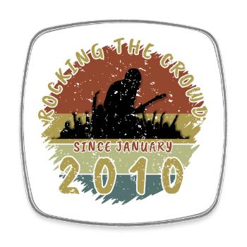 16e anniversaire Faire vibrer la foule GIT 01/2010 - Magnet carré - blanc - Devant