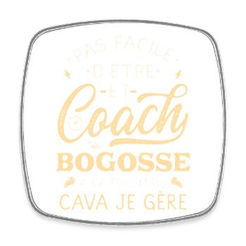 Bogosse Coach Humor Coach - Square fridge magnet - white - Front