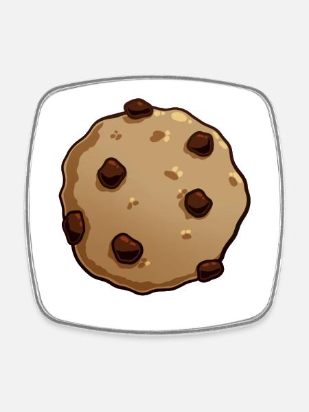 Biscuit - Magnet carré - blanc