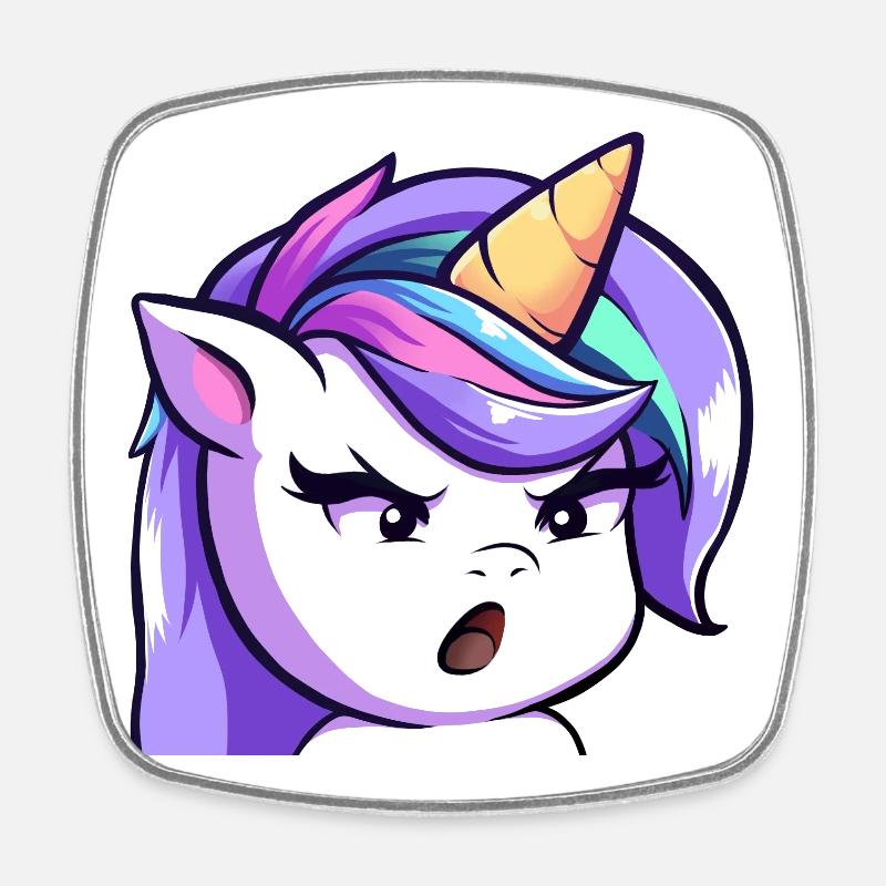 Lya ha - Magnet carré - blanc