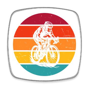 Road Bike Vibes for Road Bike - Square fridge magnet - white - Front