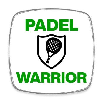 Padel Warrior – For Court Fighters and Padel Fans - Square fridge magnet - white - Front