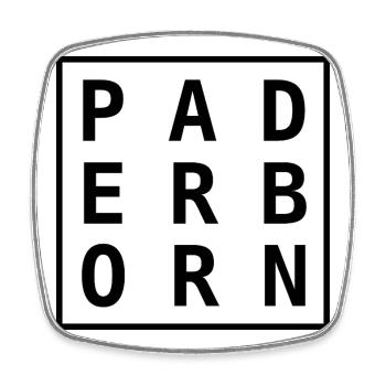 Paderborn Cap Design Shirt - Viereckiger Kühlschrankmagnet - Weiß - Vorne