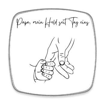 Dad my hero since day one - Square fridge magnet - white - Front