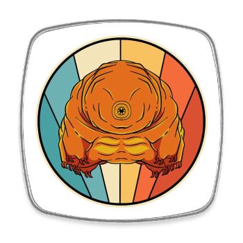 Tardigrade - Square fridge magnet - white - Front