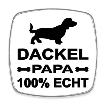 Dackel - Viereckiger Kühlschrankmagnet - Weiß - Vorne